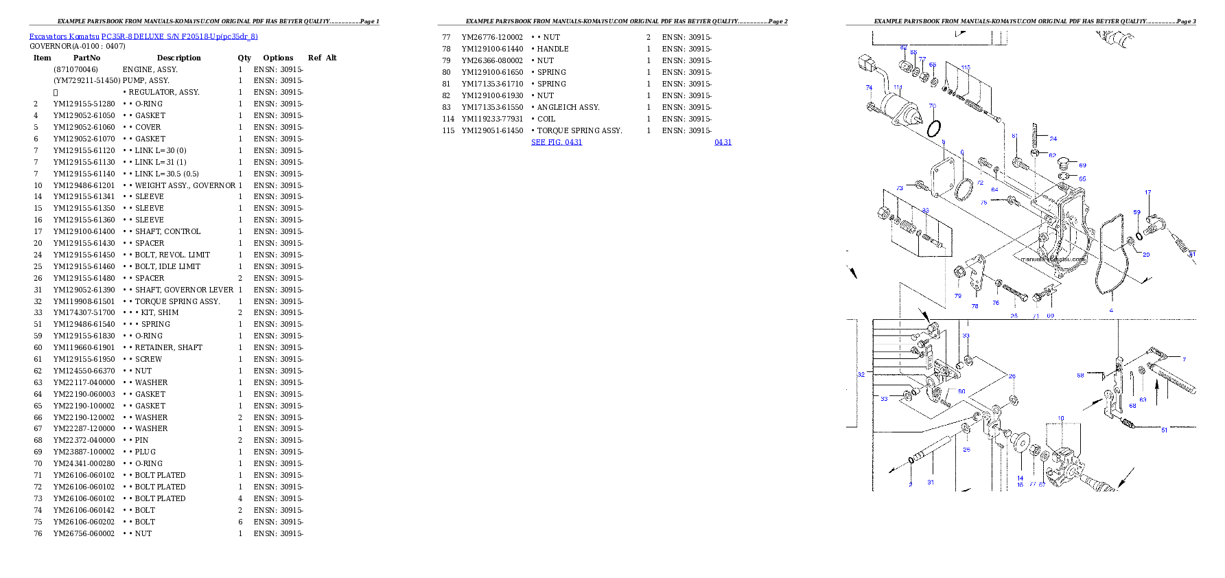Protected: PC35R-8 DELUXE S/N F20518-Up Partsbook