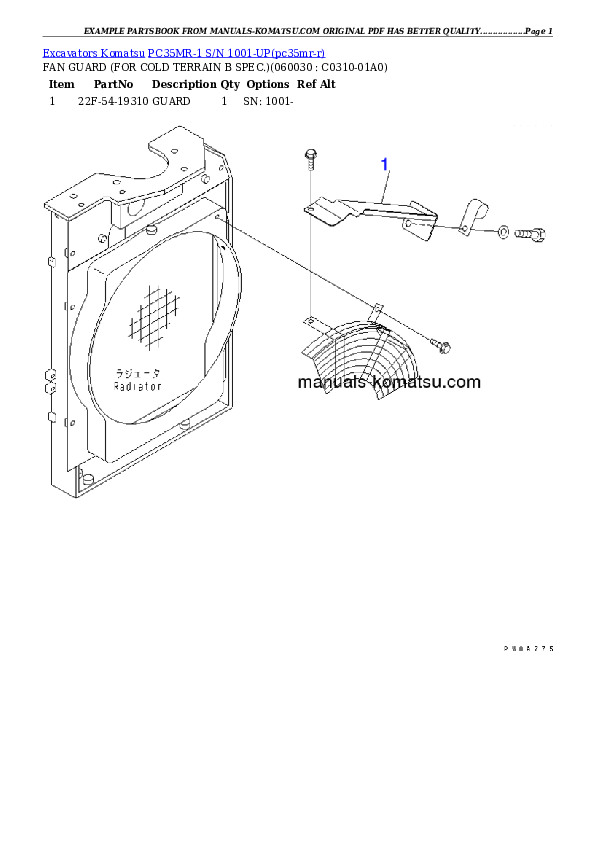 Protected: PC35MR-1 S/N 1001-UP Partsbook