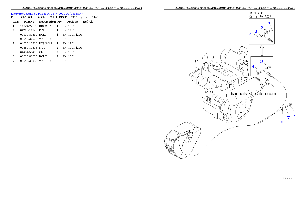 Protected: PC35MR-1 S/N 1001-UP Partsbook