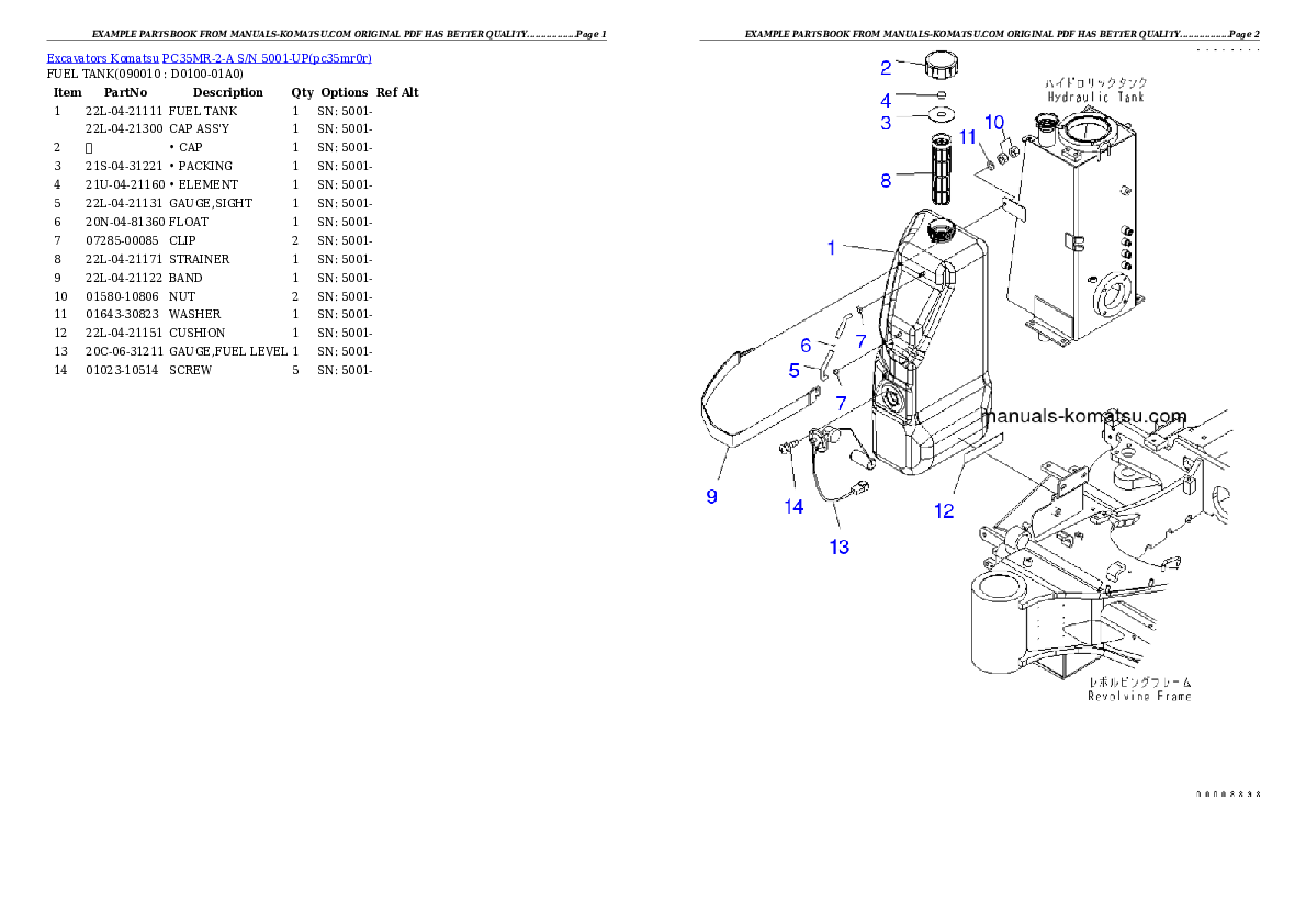 Protected: PC35MR-2-A S/N 5001-UP Partsbook