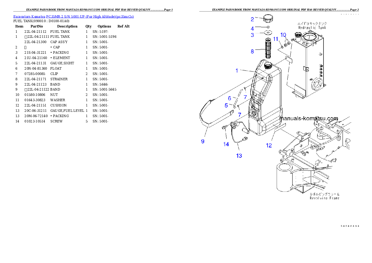Protected: PC35MR-2 S/N 5001-UP (For High Altitude) Partsbook