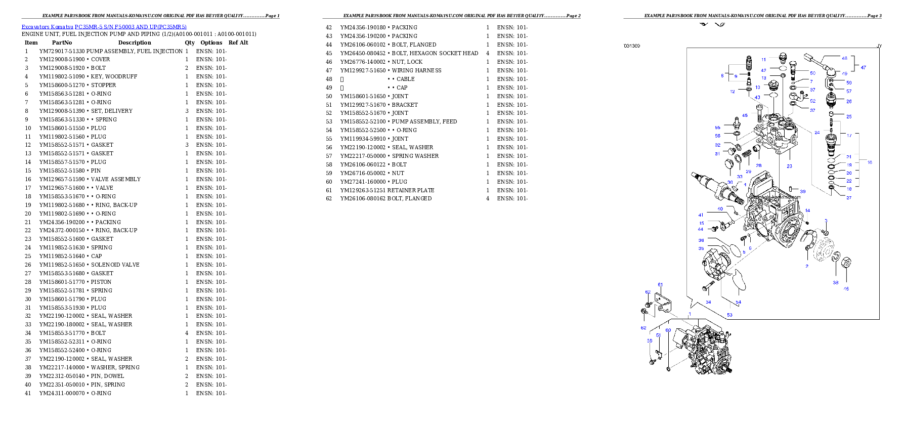 Protected: PC35MR-5 S/N F50003 AND UP Partsbook