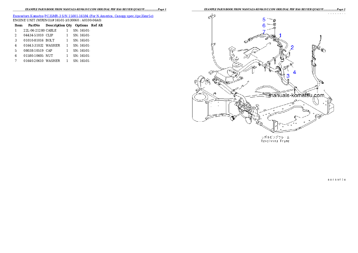 Protected: PC35MR-3 S/N 15001-16594 (For N.America, Canopy spec.) Partsbook