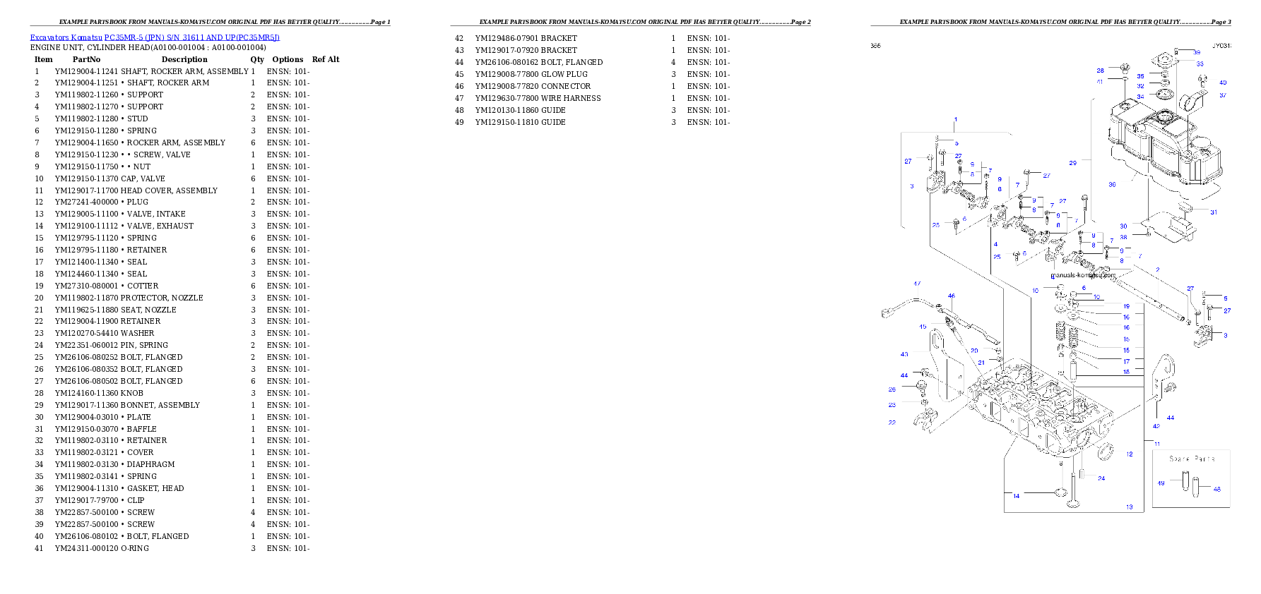 Protected: PC35MR-5 (JPN) S/N 31611 AND UP Partsbook