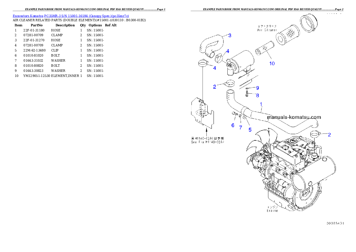 Protected: PC35MR-3 S/N 15001-16594 (Canopy Spec.) Partsbook