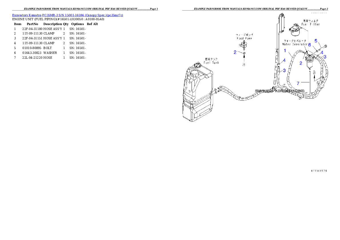 Protected: PC35MR-3 S/N 15001-16594 (Canopy Spec.) Partsbook