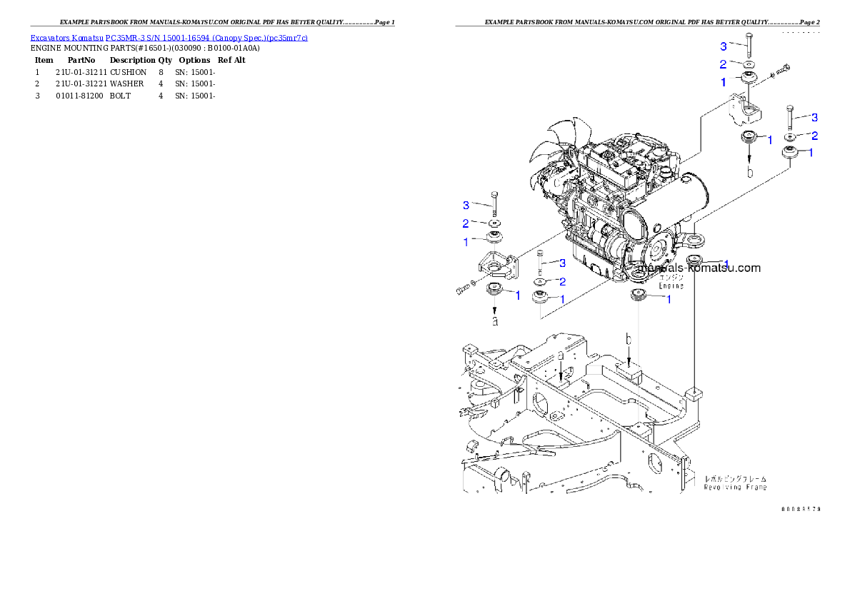 Protected: PC35MR-3 S/N 15001-16594 (Canopy Spec.) Partsbook