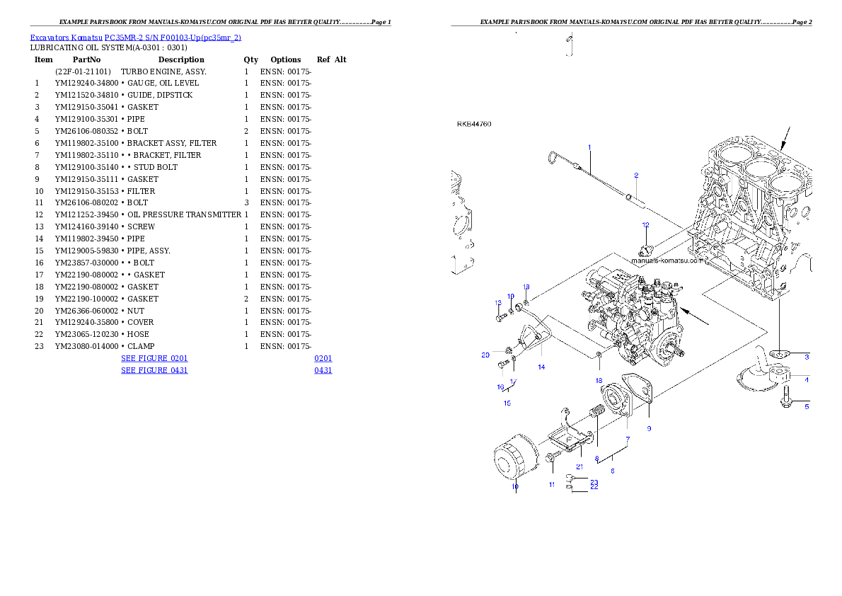 Protected: PC35MR-2 S/N F00103-Up Partsbook