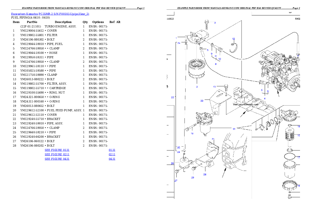 Protected: PC35MR-2 S/N F00103-Up Partsbook