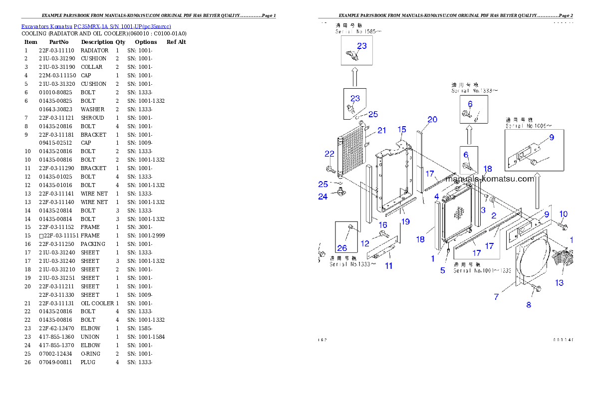 Protected: PC35MRX-1A S/N 1001-UP Partsbook