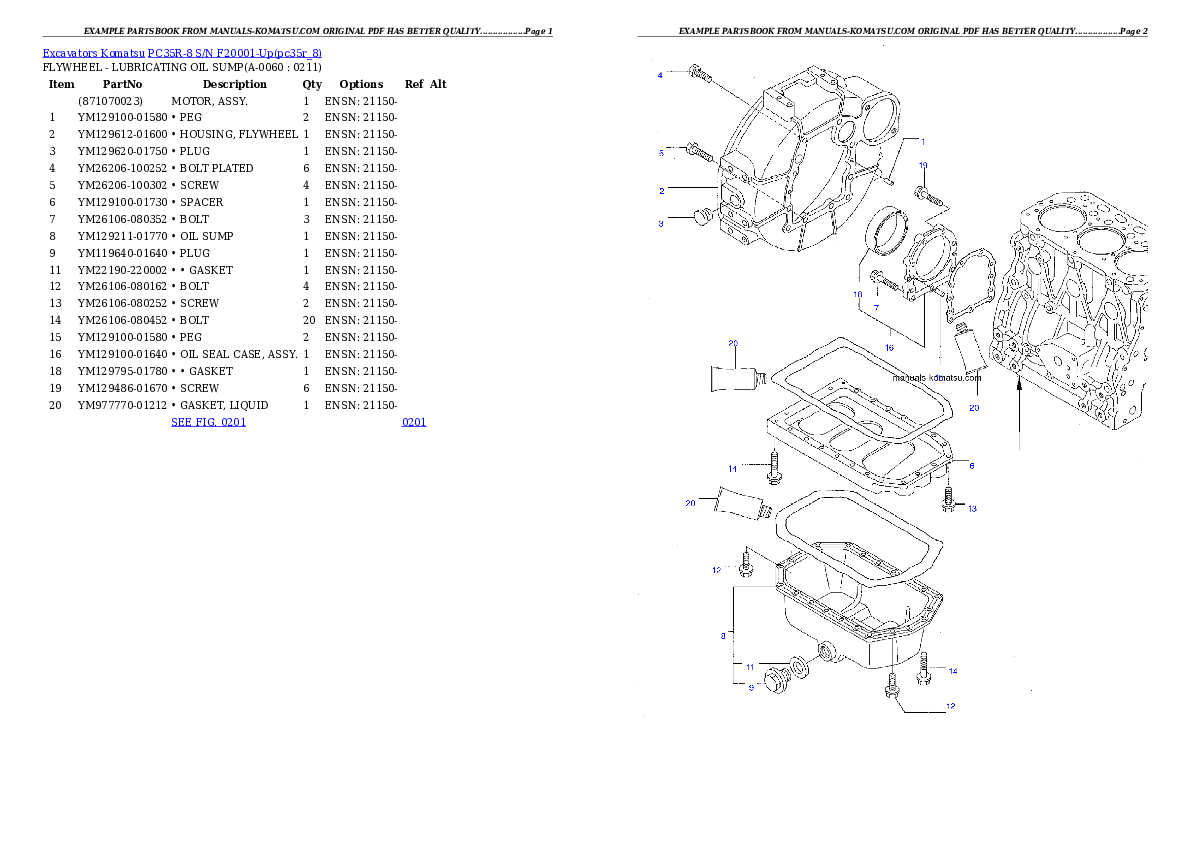 Protected: PC35R-8 S/N F20001-Up Partsbook