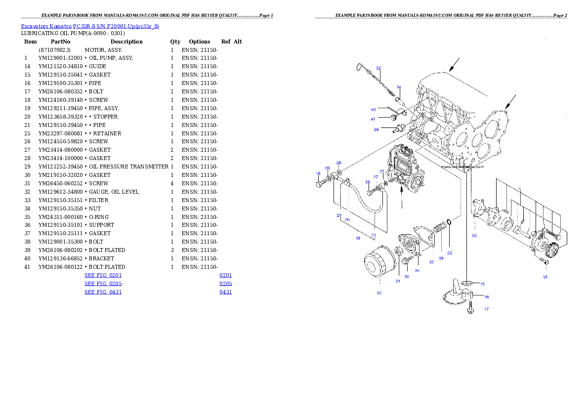 Protected: PC35R-8 S/N F20001-Up Partsbook