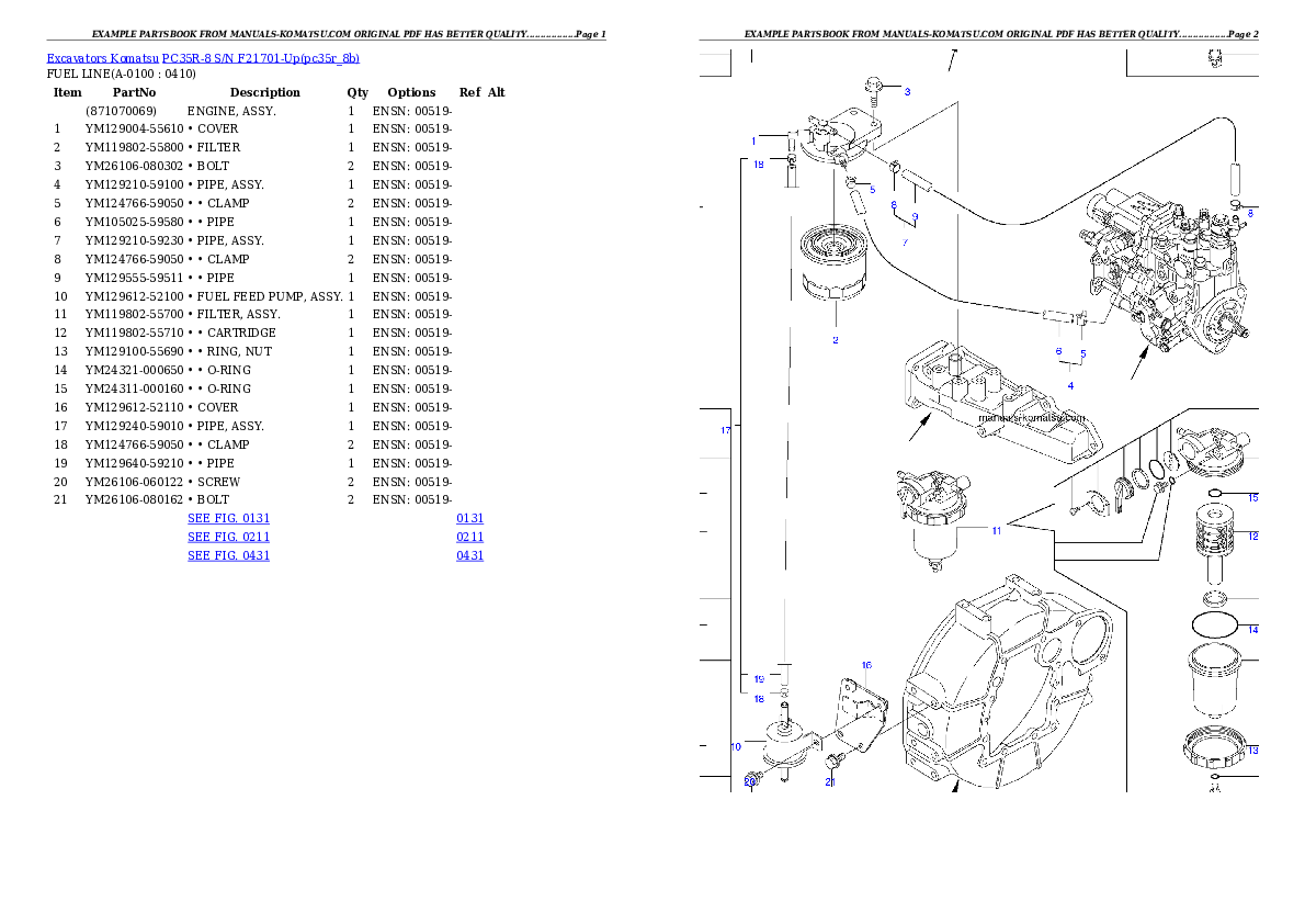 Protected: PC35R-8 S/N F21701-Up Partsbook