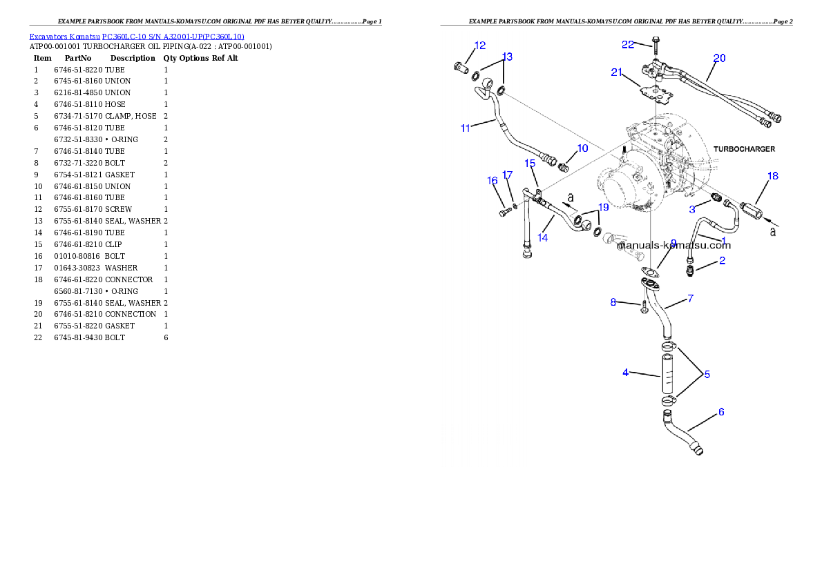 Protected: PC360LC-10 S/N A32001-UP Partsbook
