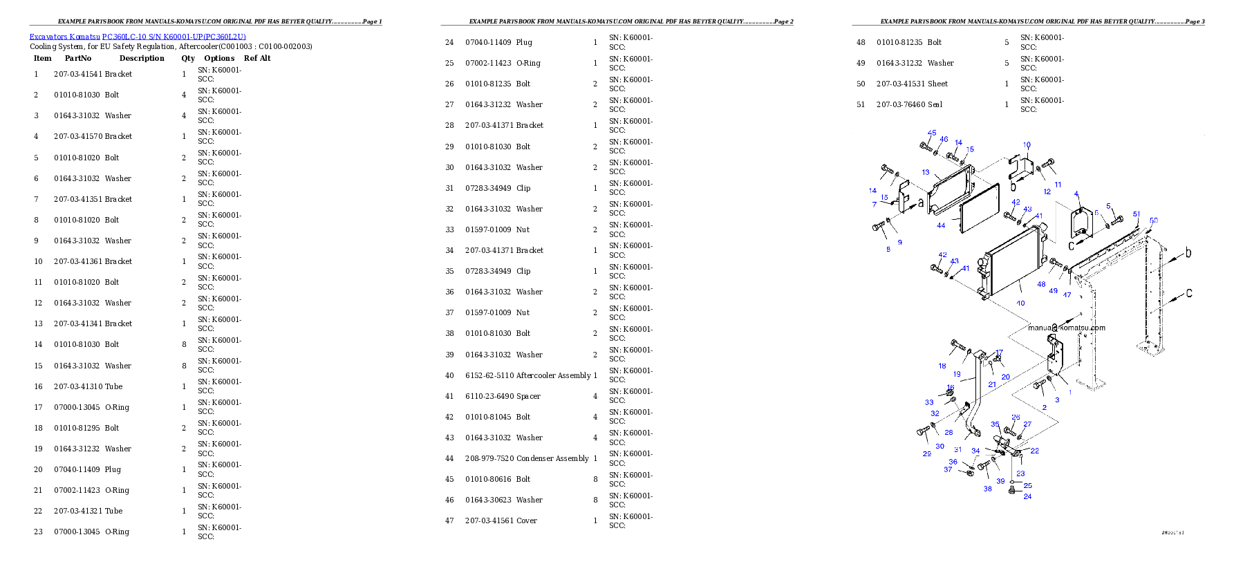 Protected: PC360LC-10 S/N K60001-UP Partsbook