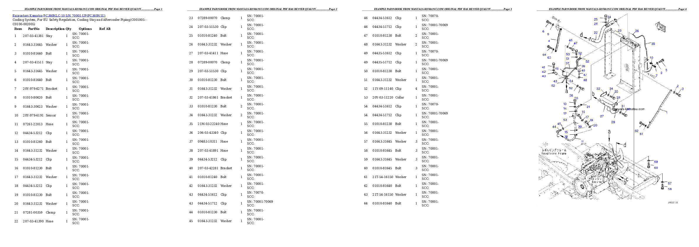 Protected: PC360NLC-10 S/N 70001-UP Partsbook