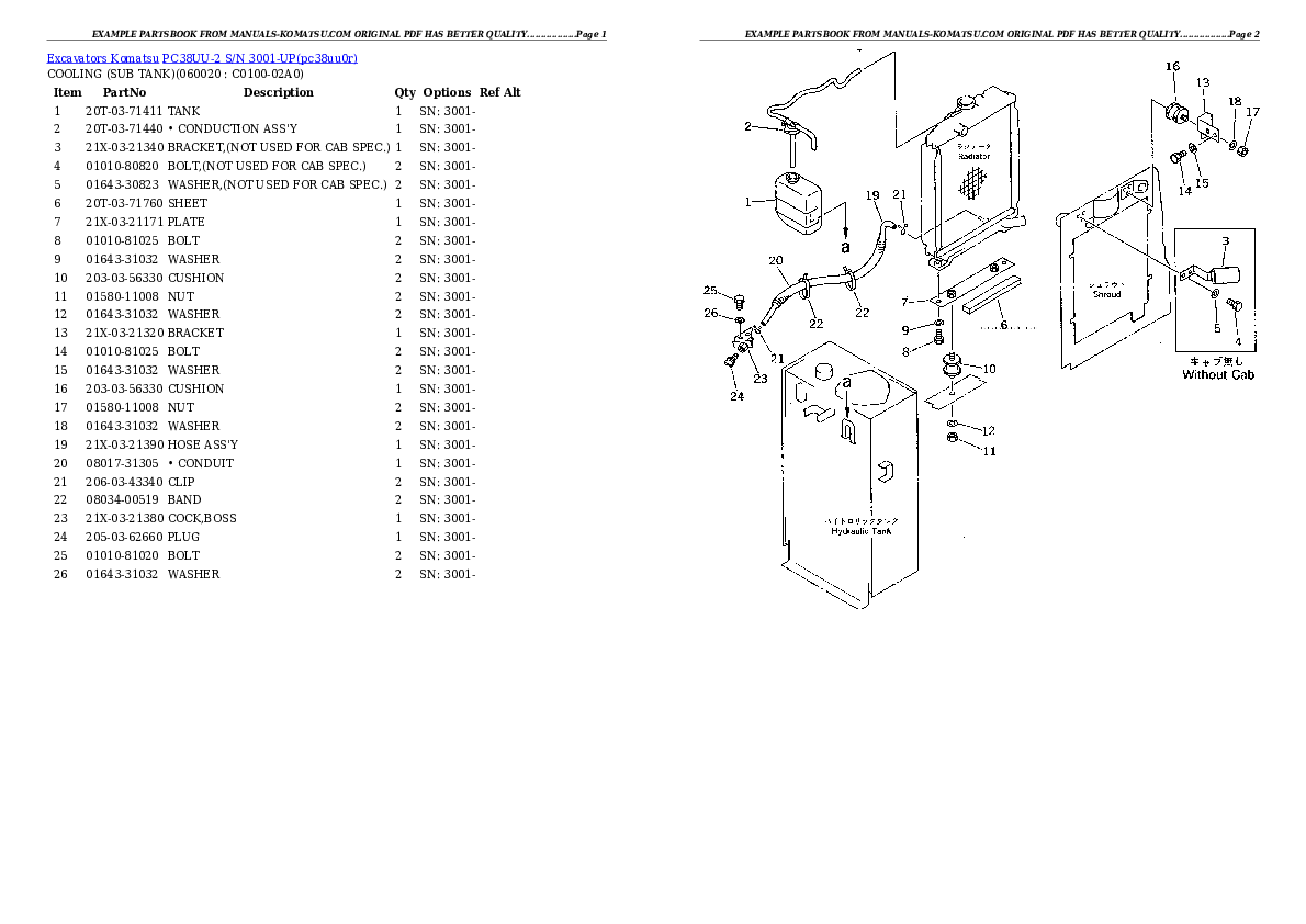 Protected: PC38UU-2 S/N 3001-UP Partsbook