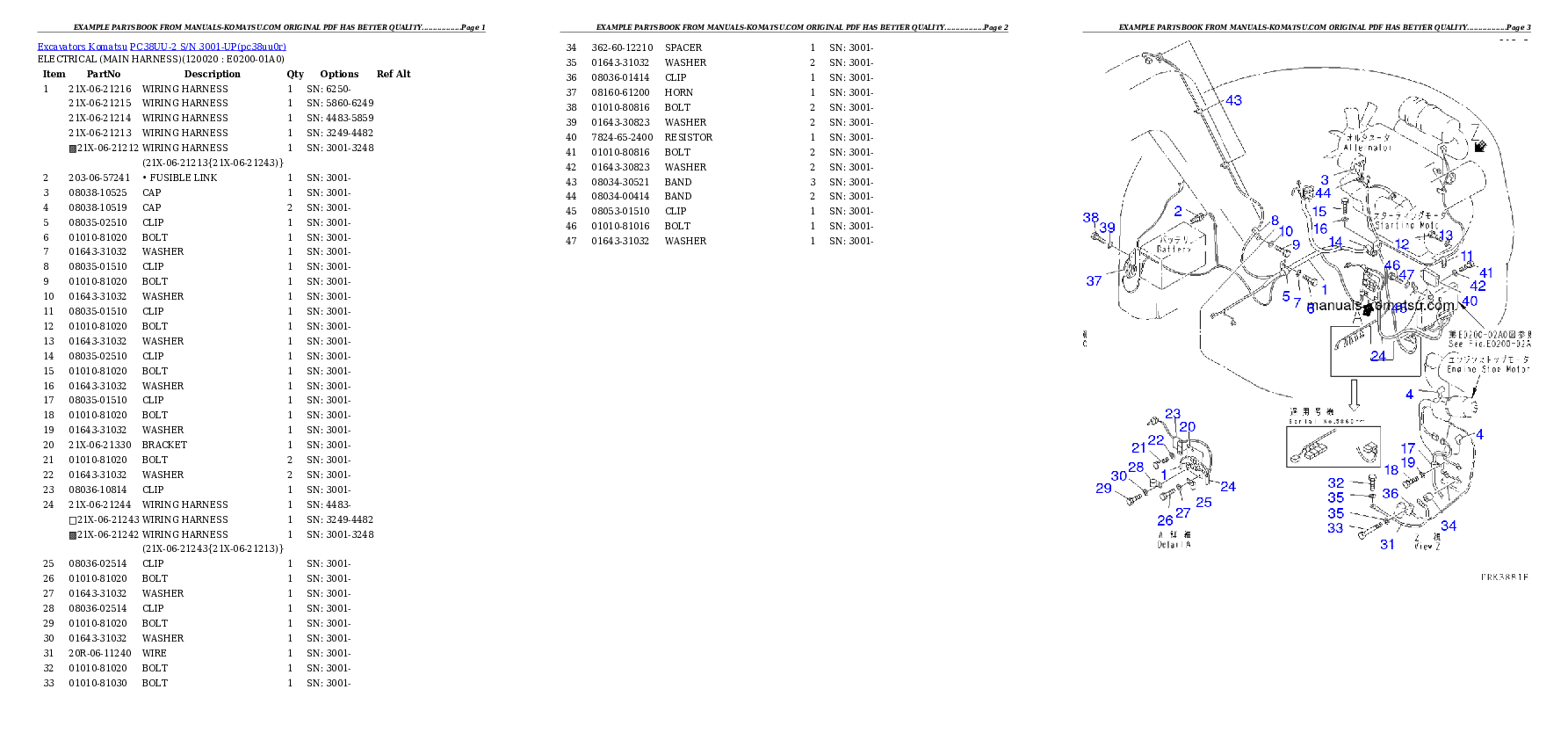 Protected: PC38UU-2 S/N 3001-UP Partsbook