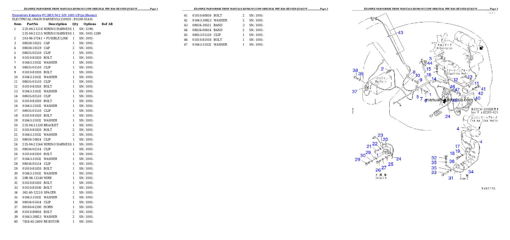 Protected: PC38UUM-2 S/N 1001-UP Partsbook