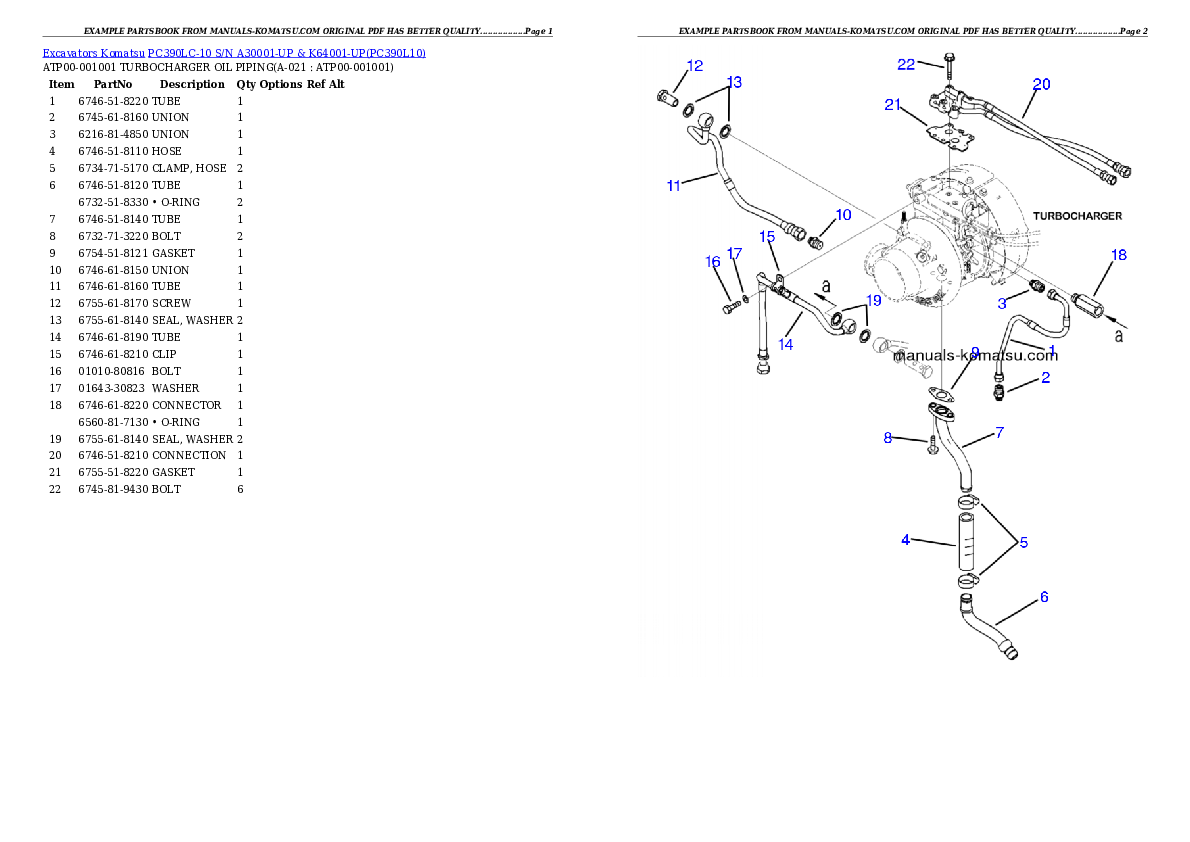 Protected: PC390LC-10 A30001 & UP Partsbook