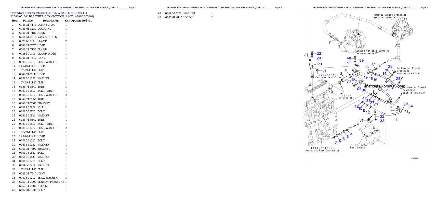 Protected: PC390LC-11 S/N A30401-UP Partsbook