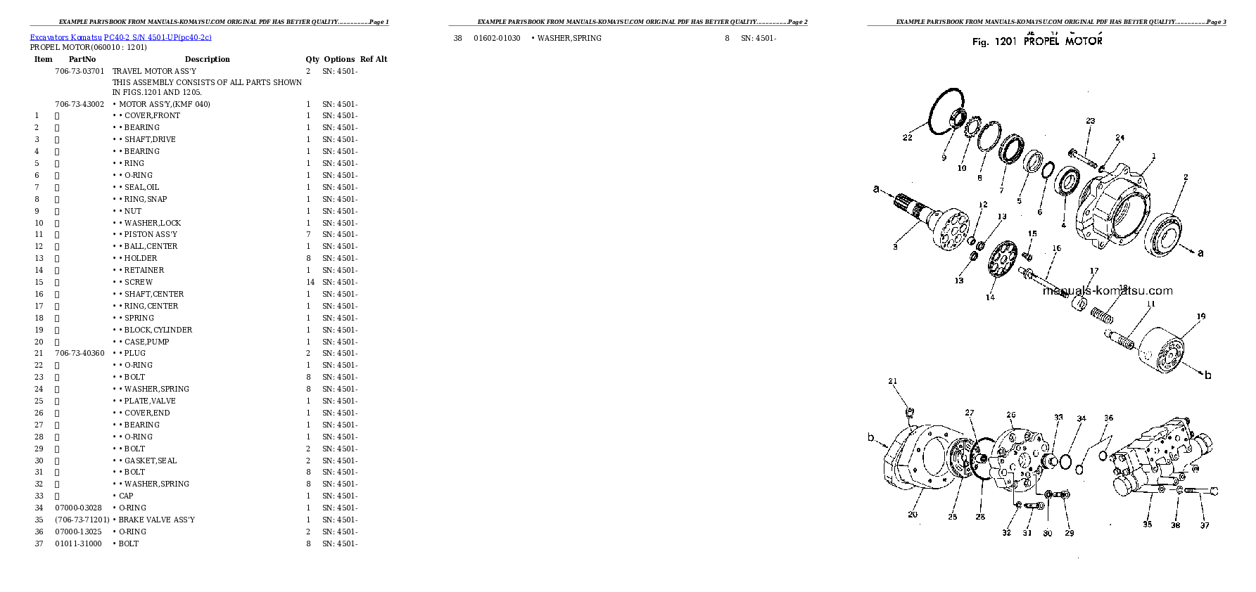 Protected: PC40-2 S/N 4501-UP Partsbook
