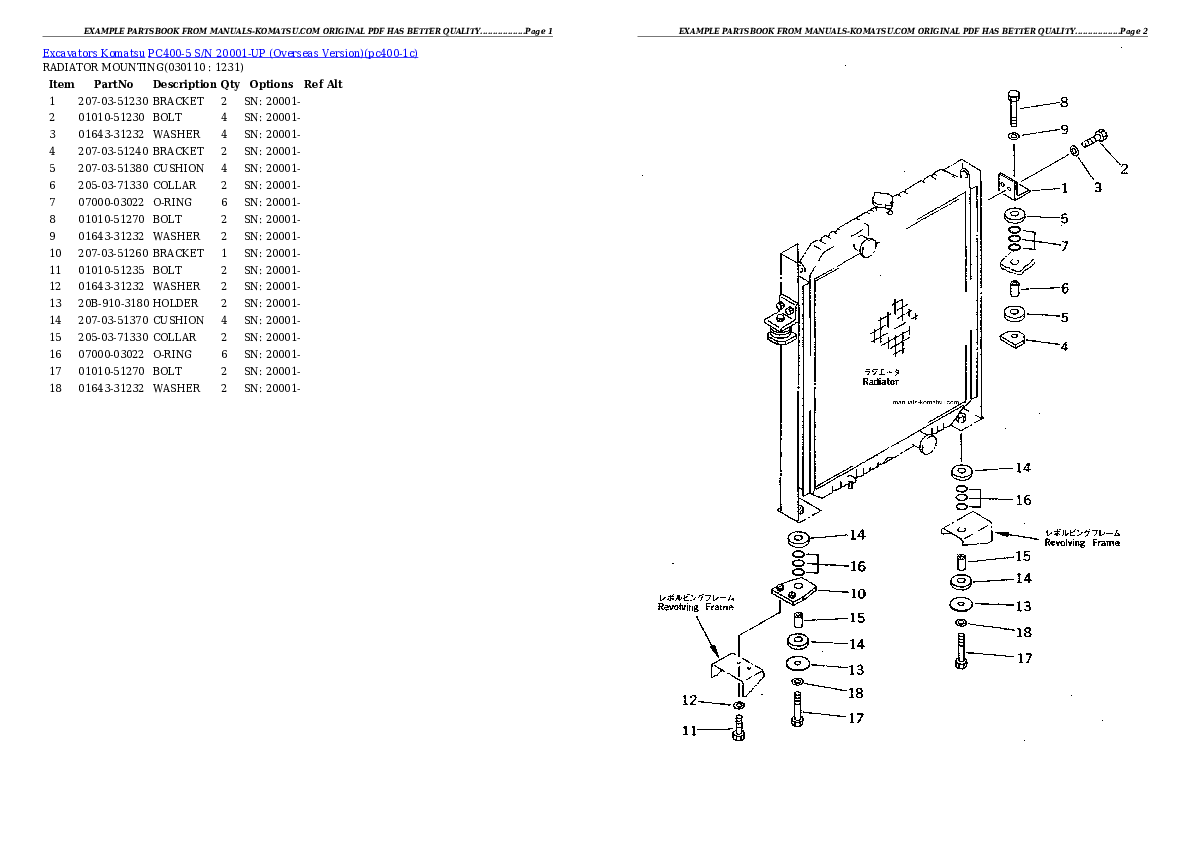 Protected: PC400-5 S/N 20001-UP (Overseas Version) Partsbook