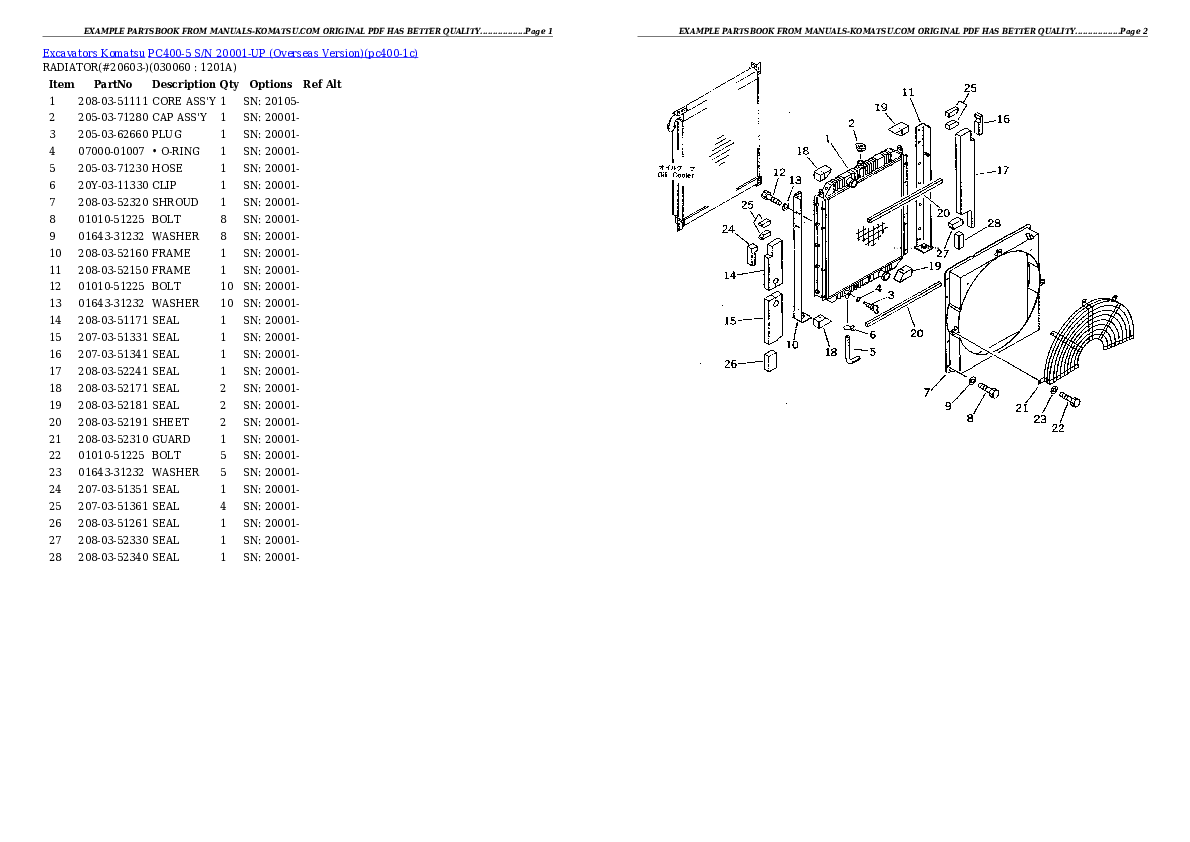 Protected: PC400-5 S/N 20001-UP (Overseas Version) Partsbook