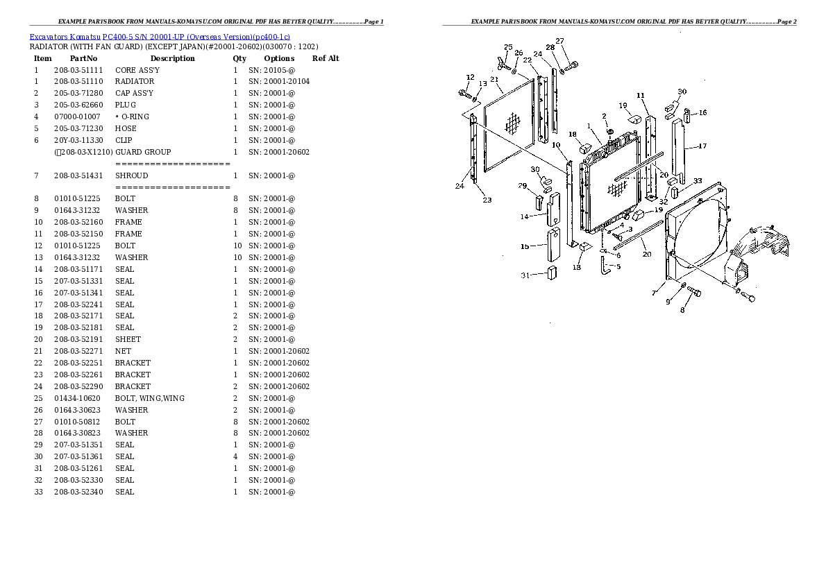 Protected: PC400-5 S/N 20001-UP (Overseas Version) Partsbook