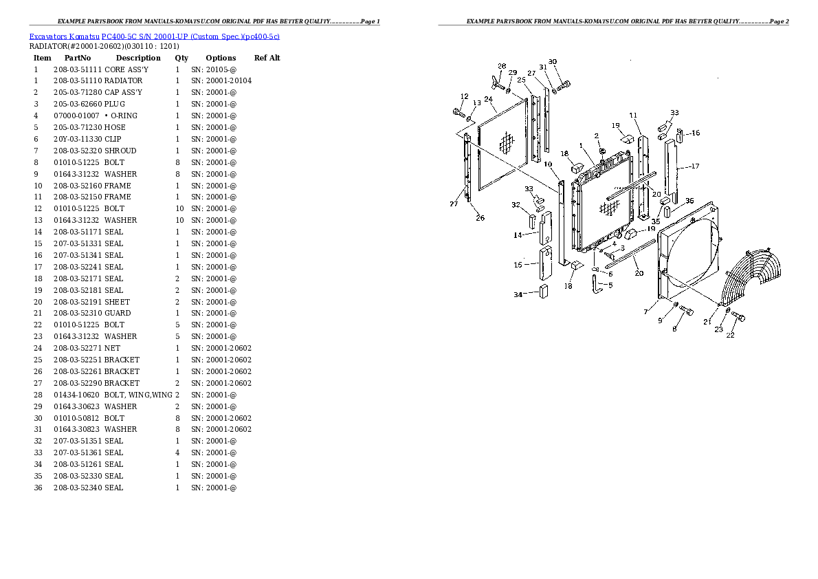 Protected: PC400-5C S/N 20001-UP (Custom Spec.) Partsbook
