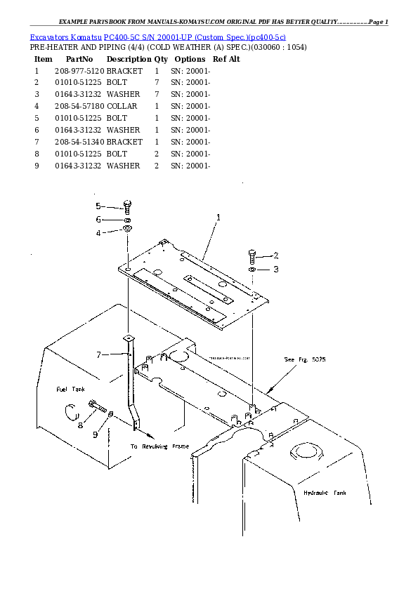 Protected: PC400-5C S/N 20001-UP (Custom Spec.) Partsbook