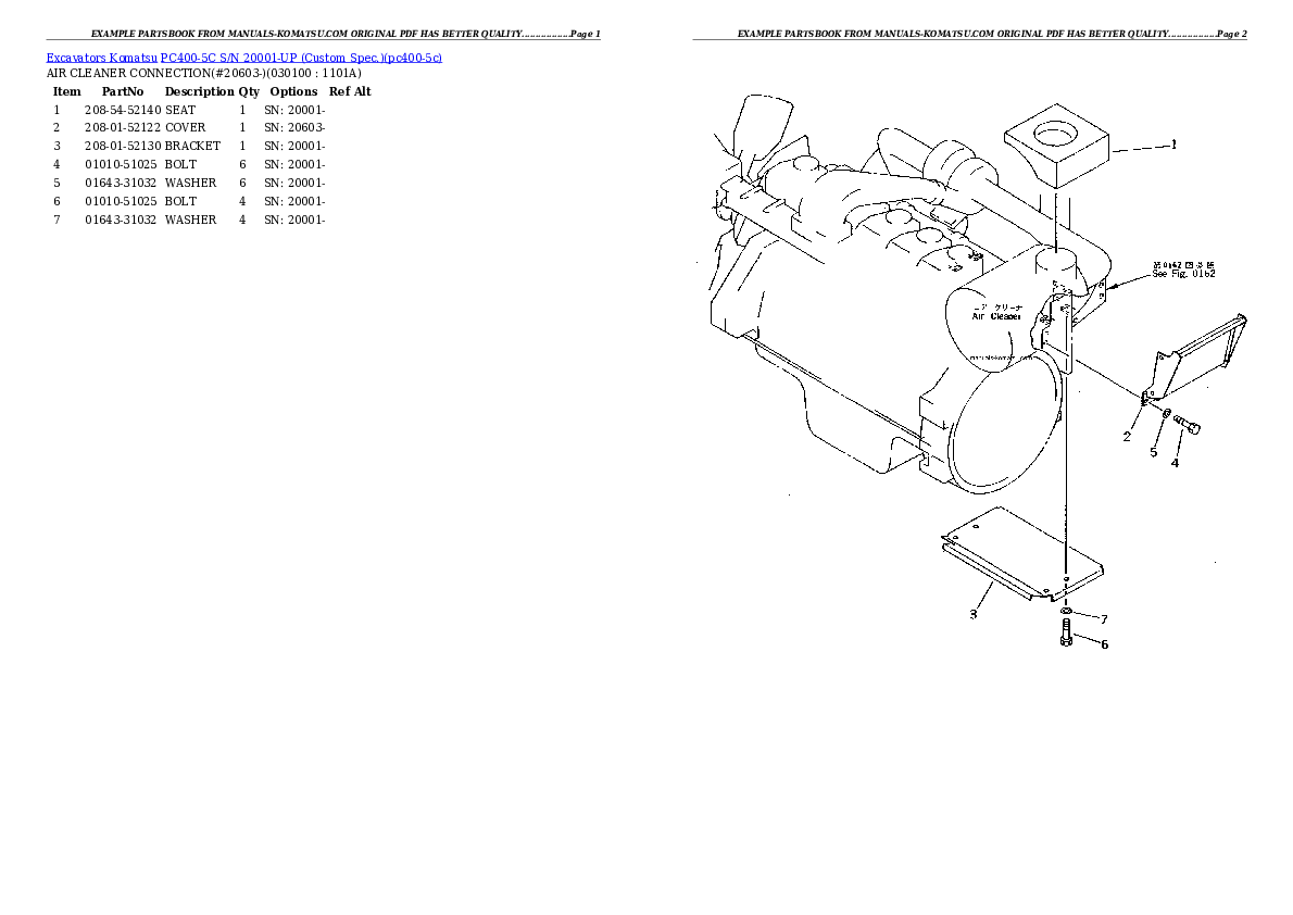 Protected: PC400-5C S/N 20001-UP (Custom Spec.) Partsbook