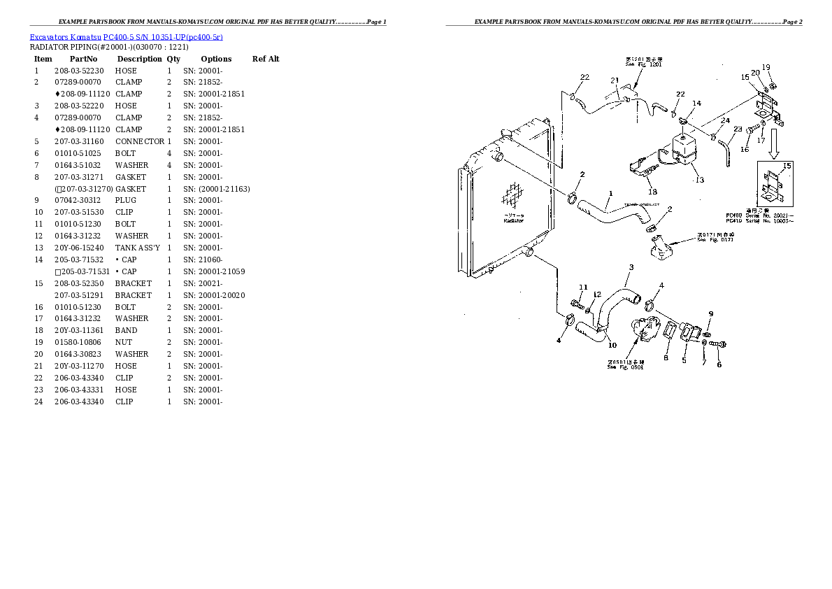 Protected: PC400-5 S/N 10351-UP Partsbook