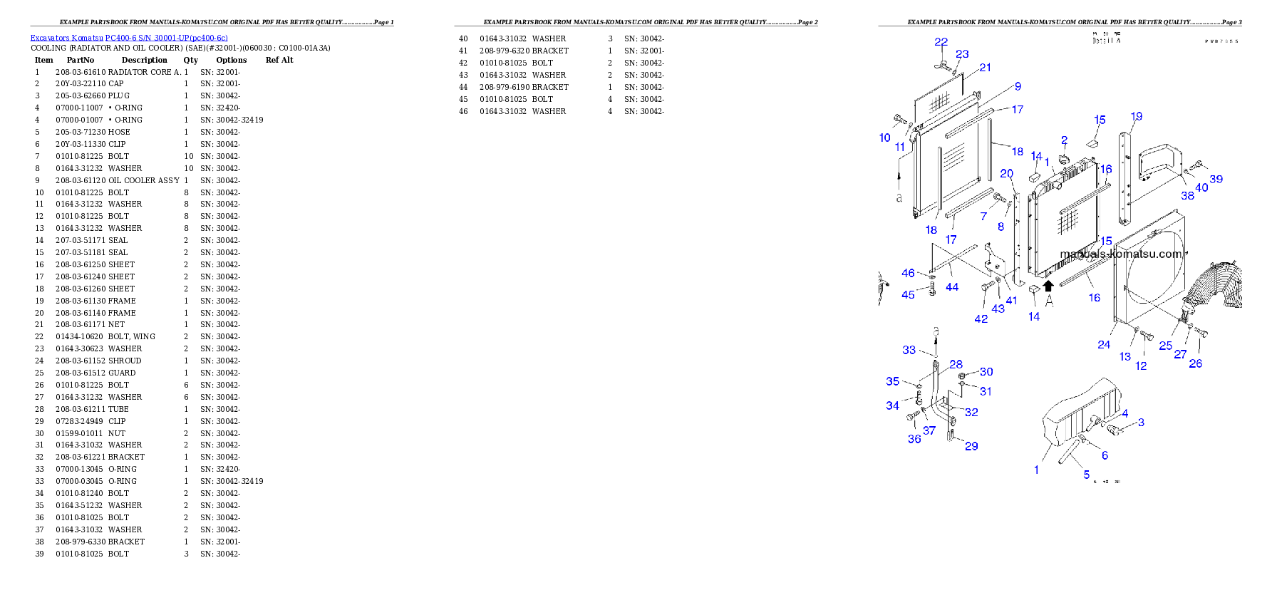 Protected: PC400-6 S/N 30001-UP Partsbook