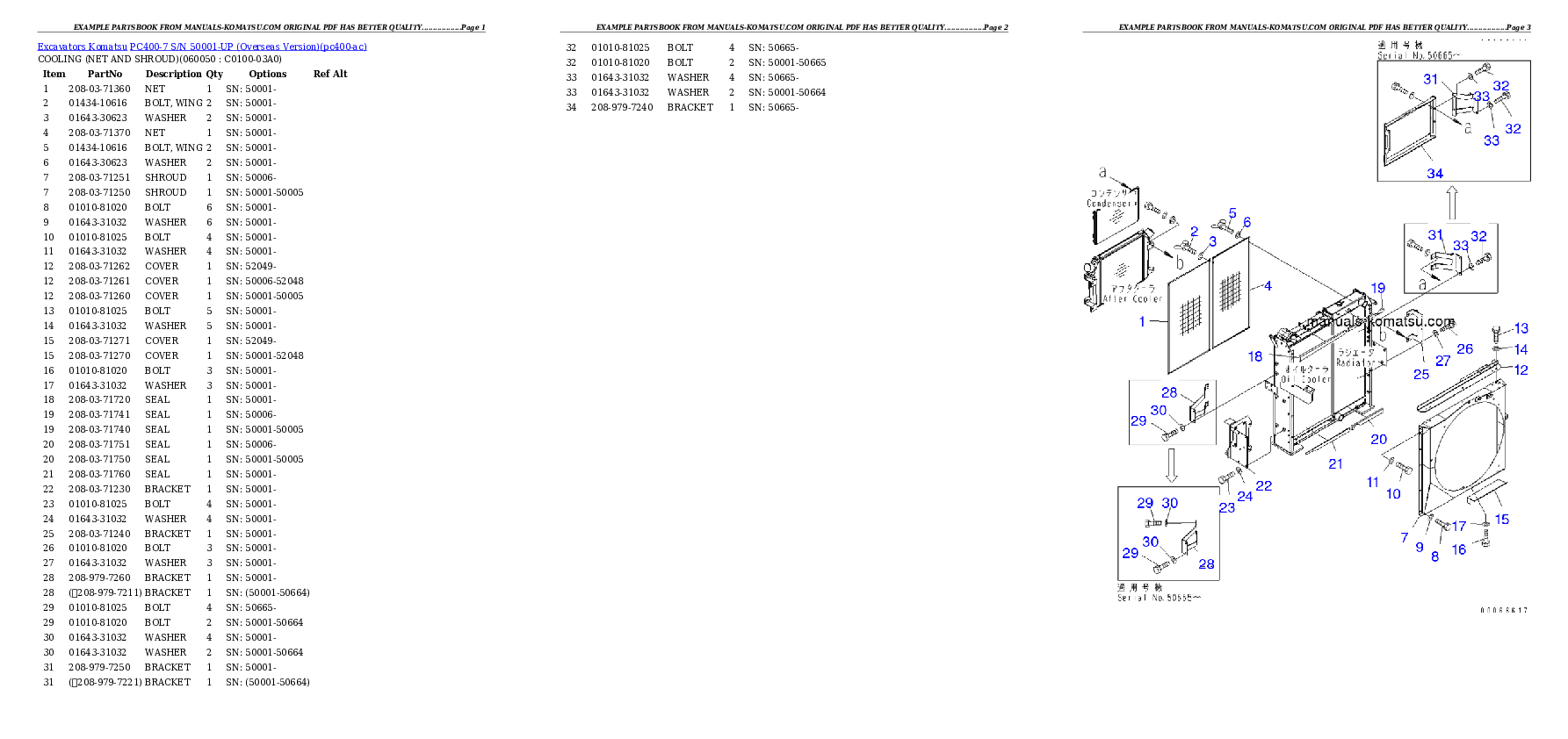 Protected: PC400-7 S/N 50001-UP (Overseas Version) Partsbook