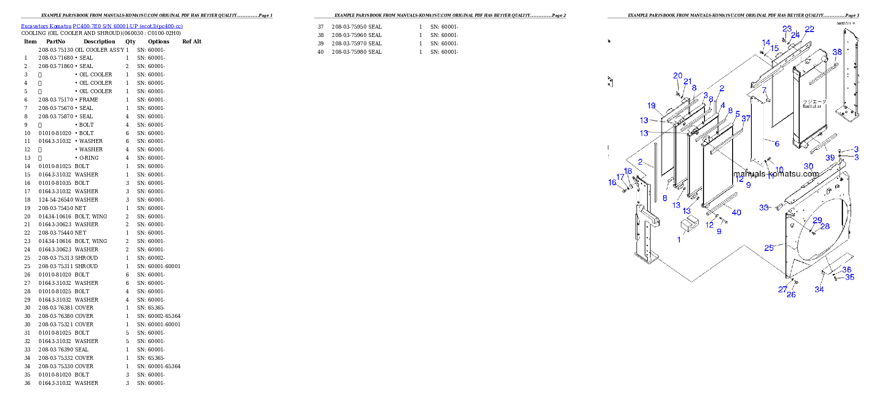 Protected: PC400-7E0 S/N 60001-UP (ecot3) Partsbook