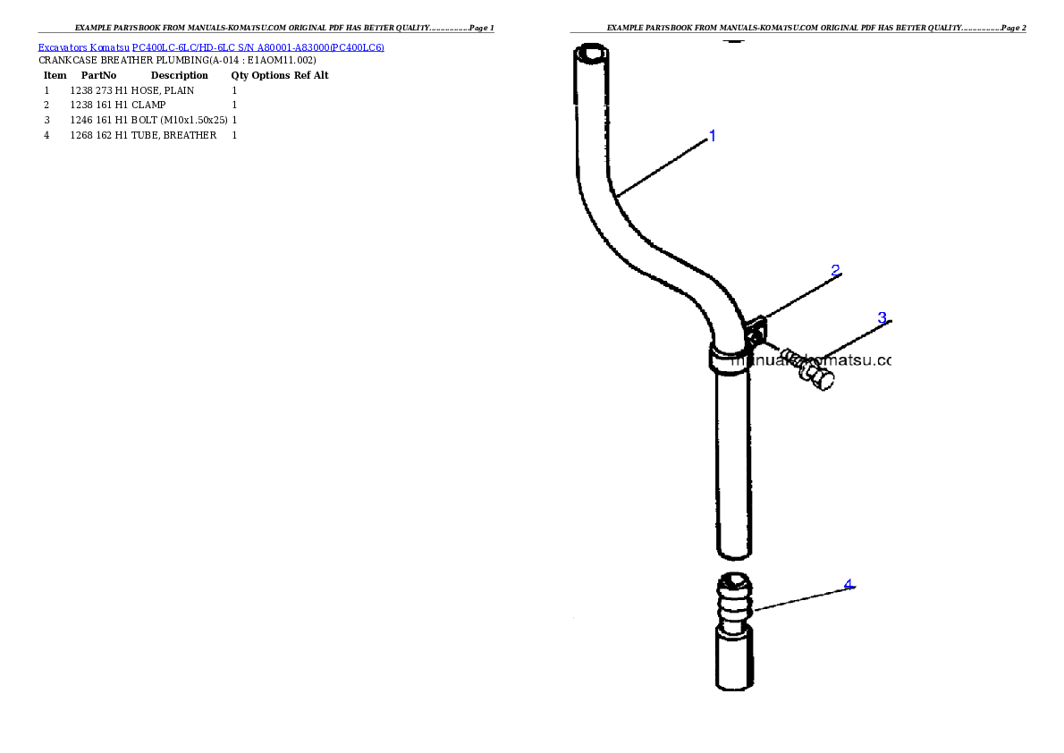 Protected: PC400LC-6LC/HD-6LC S/N A80001-A83000 Partsbook