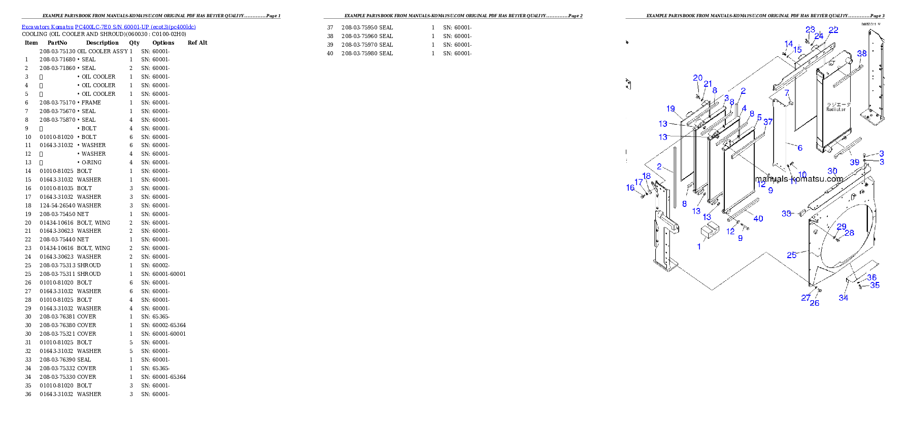 Protected: PC400LC-7E0 S/N 60001-UP (ecot3) Partsbook