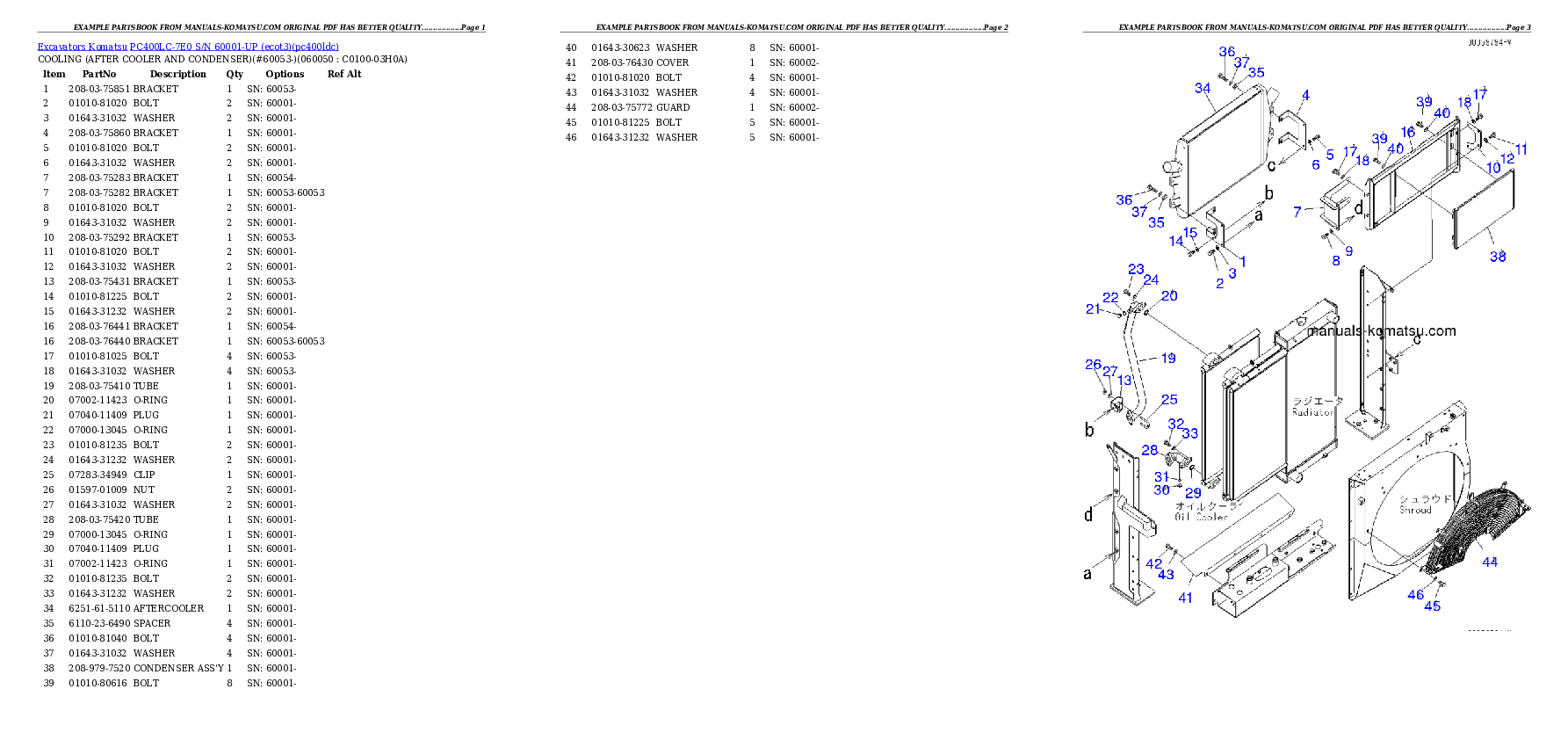 Protected: PC400LC-7E0 S/N 60001-UP (ecot3) Partsbook