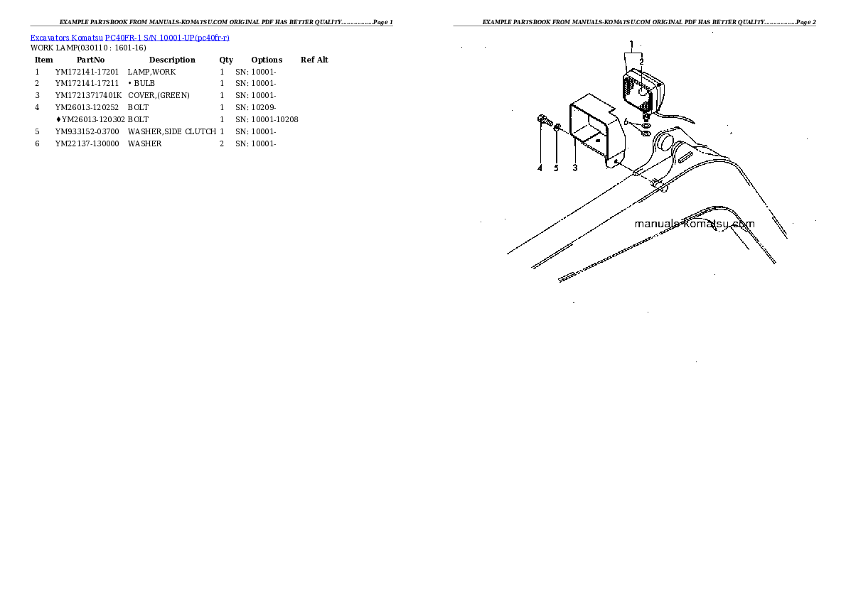 Protected: PC40FR-1 S/N 10001-UP Partsbook