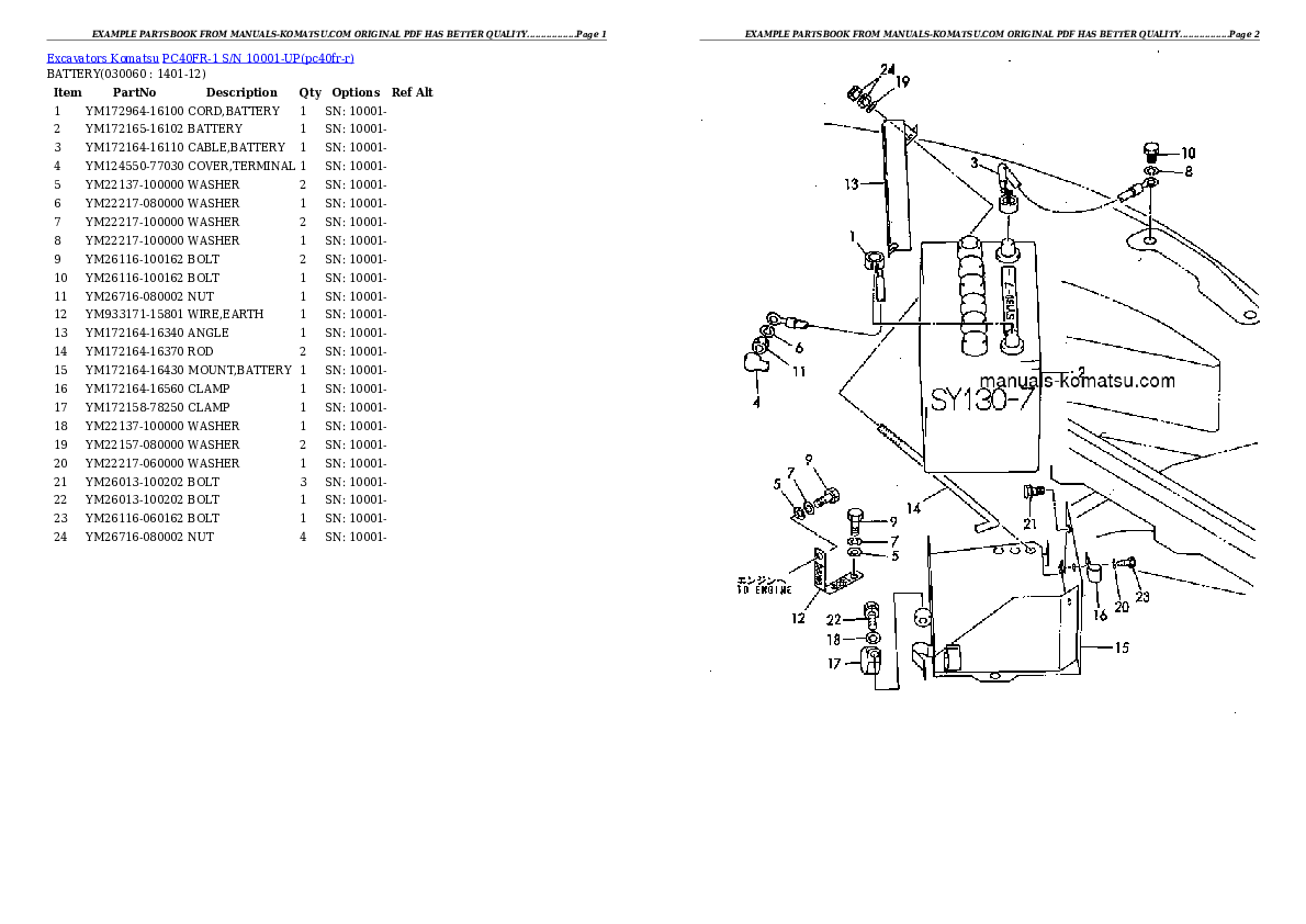 Protected: PC40FR-1 S/N 10001-UP Partsbook