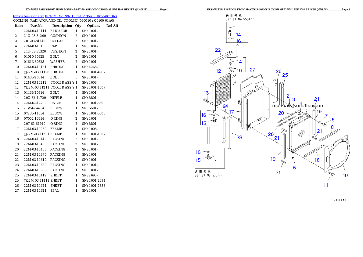 Protected: PC40MRX-1 S/N 1001-UP (For EU) Partsbook