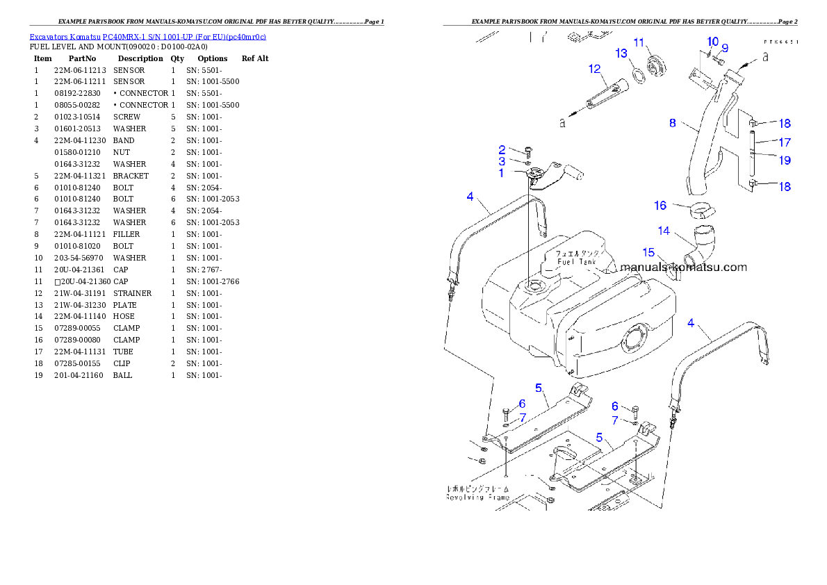 Protected: PC40MRX-1 S/N 1001-UP (For EU) Partsbook