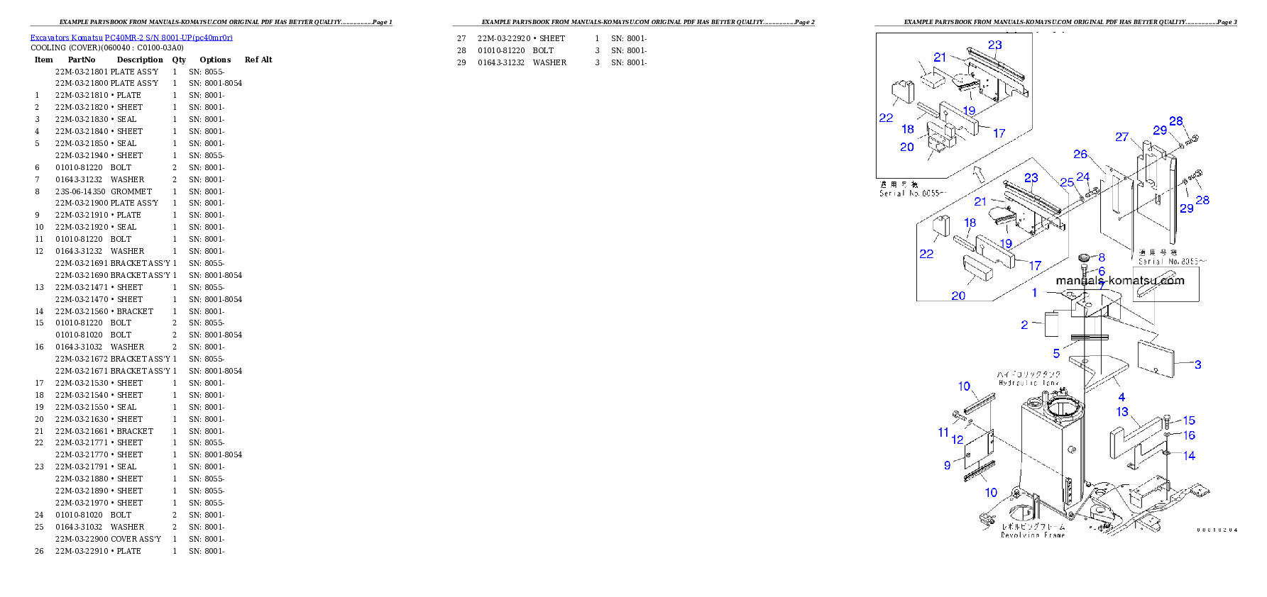 Protected: PC40MR-2 S/N 8001-UP (For Australia) Partsbook