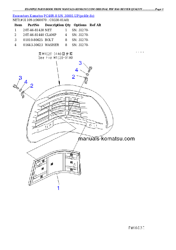 Protected: PC40R-8 S/N 30001-UP Partsbook