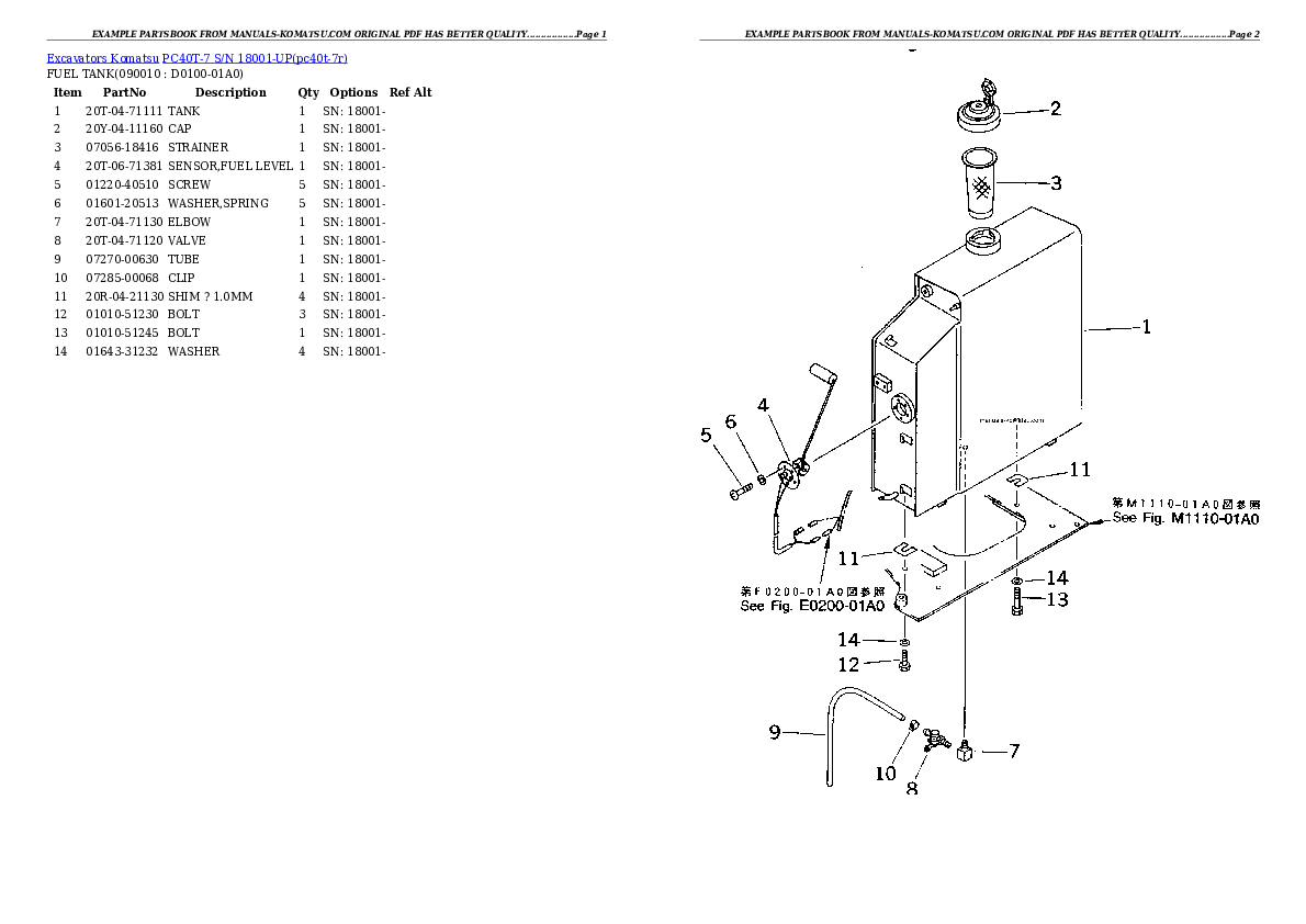Protected: PC40T-7 S/N 18001-UP Partsbook