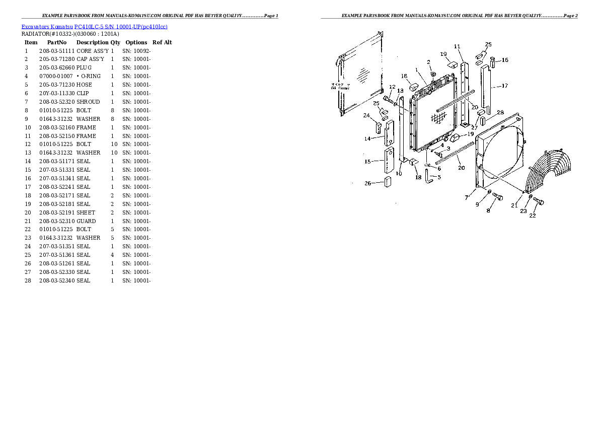 Protected: PC410LC-5 S/N 10001-UP Partsbook