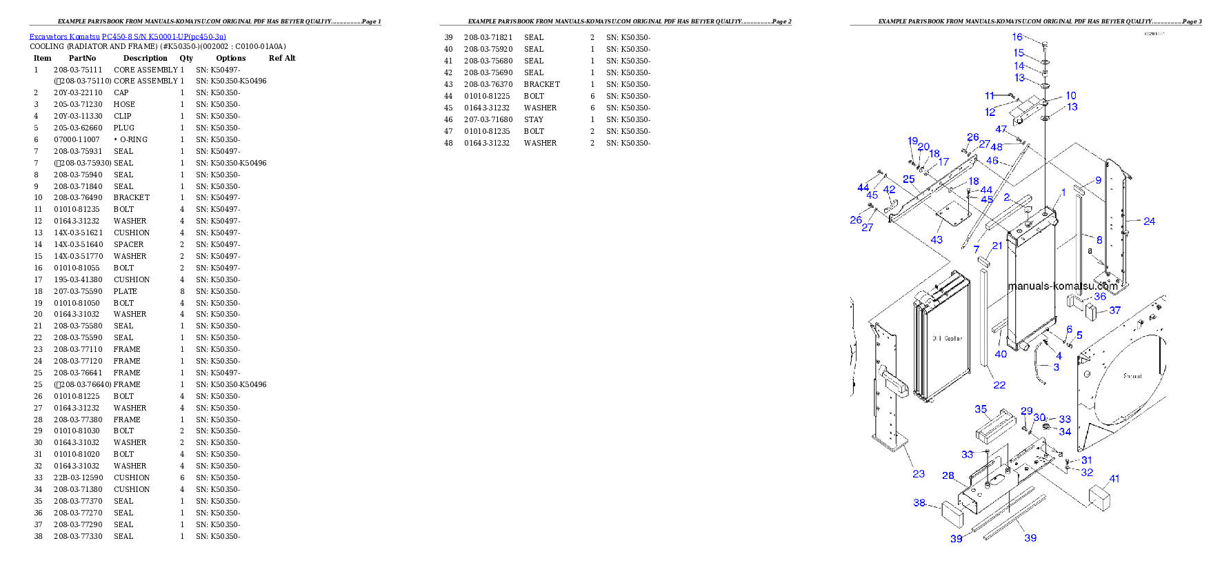 Protected: PC450-8 S/N K50001-UP Partsbook