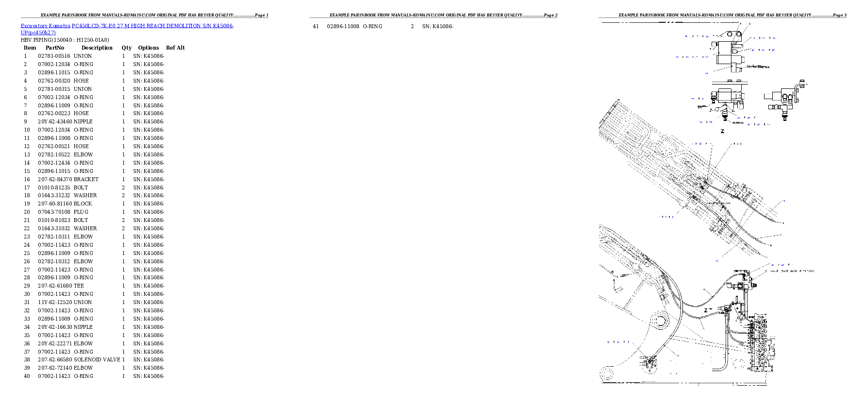 Protected: PC450LCD-7K-E0 27 M HIGH REACH DEMOLITION S/N K45086-UP Partsbook