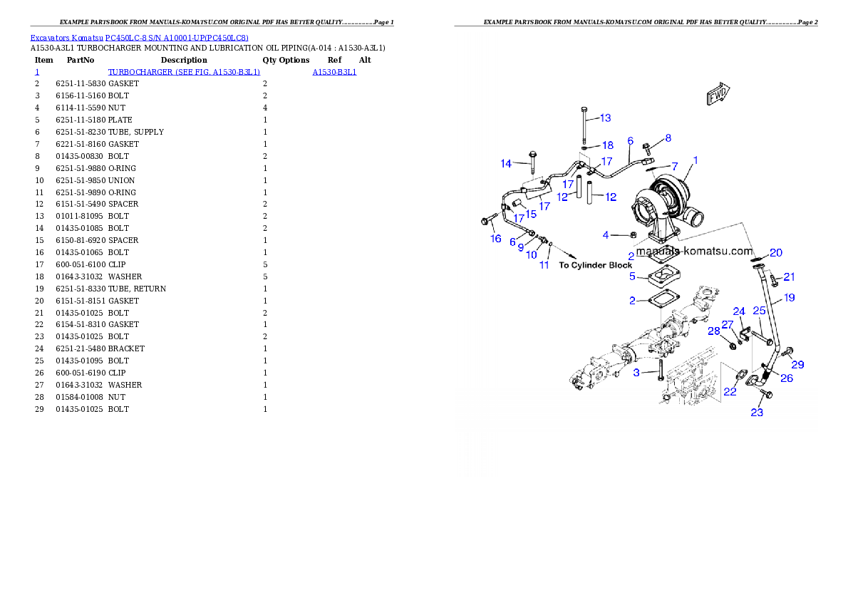 Protected: PC450LC-8 S/N A10001-UP Partsbook